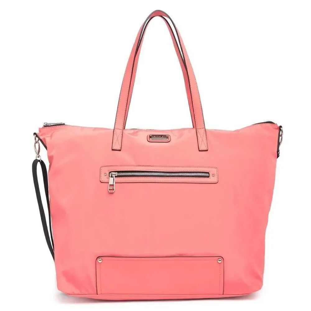 Madden Girl Overnighter Tote Bag In Coral